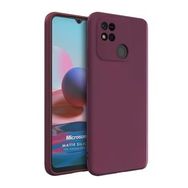 Microsonic Matte Silicone Xiaomi Redmi 10A Mor Cep Telefonu Kılıfı