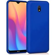 Microsonic Matte Silicone Xiaomi Redmi 8A Mavi Cep Telefonu Kılıfı