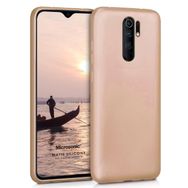 Microsonic Matte Silicone Xiaomi Redmi 9 Gold Cep Telefonu Kılıfı