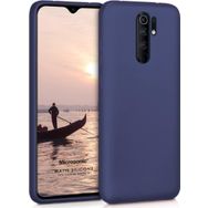Microsonic Matte Silicone Xiaomi Redmi 9 Lacivert Cep Telefonu Kılıfı