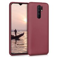 Microsonic Matte Silicone Xiaomi Redmi 9 Mor Cep Telefonu Kılıfı