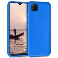 Microsonic Matte Silicone Xiaomi Redmi 9C Mavi Cep Telefonu Kılıfı