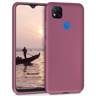 Microsonic Matte Silicone Xiaomi Redmi 9C Mor Cep Telefonu Kılıfı