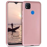 Microsonic Matte Silicone Xiaomi Redmi 9C Rose Gold Cep Telefonu Kılıfı
