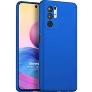 Microsonic Matte Silicone Xiaomi Redmi Note 10 5G Mavi Cep Telefonu Kılıfı