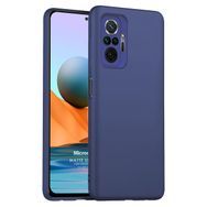 Microsonic Matte Silicone Xiaomi Redmi Note 10 Pro Lacivert Cep Telefonu Kılıfı