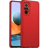 Microsonic Matte Silicone Xiaomi Redmi Note 10 Pro Max Kırmızı Kılıf