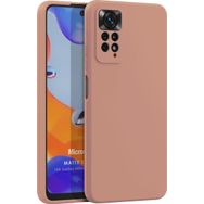 Microsonic Matte Silicone Xiaomi Redmi Note 11 Pro 5G Rose Gold Cep Telefonu Kılıfı