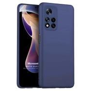 Microsonic Matte Silicone Xiaomi Redmi Note 11 Pro Plus Lacivert Cep Telefonu Kılıfı