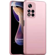 Microsonic Matte Silicone Xiaomi Redmi Note 11 Pro Plus Rose Gold Cep Telefonu Kılıfı