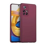 Microsonic Matte Silicone Xiaomi Redmi Note 11T Mor Cep Telefonu Kılıfı