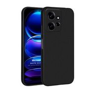 Microsonic Matte Silicone Xiaomi Redmi Note 12 4G Siyah Kılıf