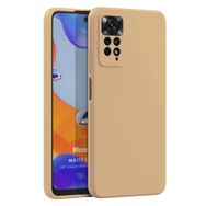 Microsonic Matte Silicone Xiaomi Redmi Note 12 Pro 4G Gold Cep Telefonu Kılıfı