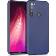 Microsonic Matte Silicone Xiaomi Redmi Note 8T Lacivert Cep Telefonu Kılıfı
