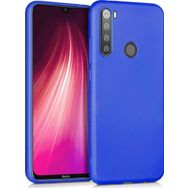Microsonic Matte Silicone Xiaomi Redmi Note 8T Mavi Cep Telefonu Kılıfı