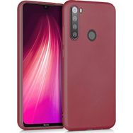 Microsonic Matte Silicone Xiaomi Redmi Note 8T Mor Cep Telefonu Kılıfı
