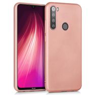 Microsonic Matte Silicone Xiaomi Redmi Note 8T Rose Gold Cep Telefonu Kılıfı