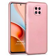 Microsonic Matte Silicone Xiaomi Redmi Note 9 5G Rose Gold Cep Telefonu Kılıfı