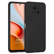 Microsonic Matte Silicone Xiaomi Redmi Note 9 5G Siyah Cep Telefonu Kılıfı