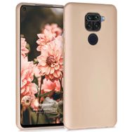 Microsonic Matte Silicone Xiaomi Redmi Note 9 Gold Cep Telefonu Kılıfı
