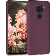 Microsonic Matte Silicone Xiaomi Redmi Note 9 Mor Cep Telefonu Kılıfı