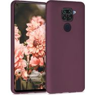 Microsonic Matte Silicone Xiaomi Redmi Note 9 Mor Cep Telefonu Kılıfı