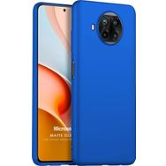 Microsonic Matte Silicone Xiaomi Redmi Note 9 Pro 5G Mavi Cep Telefonu Kılıfı