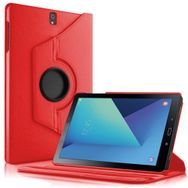 Microsonic Microsonic Samsung Galaxy Tab S3 9.7inç T820/T825 360 Dönerli Stand Deri Kırmızı Kılıf