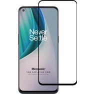 Microsonic One Plus Nord N10 5G Tam Kaplayan Temperli Siyah Cam Ekran Koruyucu
