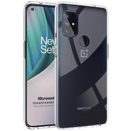 Microsonic OnePlus Nord N10 5G Transparent Soft Beyaz Cep Telefonu Kılıfı