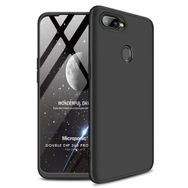Microsonic Oppo A12 Double Dip 360 Protective Siyah Cep Telefonu Kılıfı