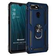 Microsonic Oppo A12 Military Ring Holder Lacivert Cep Telefonu Kılıfı