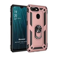 Microsonic Oppo A12 Military Ring Holder Rose Gold Cep Telefonu Kılıfı