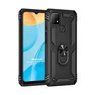 Microsonic Oppo A15 Military Ring Holder Siyah Cep Telefonu Kılıfı