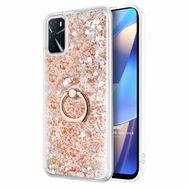 Microsonic Oppo A16 Glitter Liquid Holder Gold Cep Telefonu Kılıfı