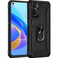 Microsonic Oppo A36 Military Ring Holder Siyah Kılıf