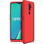 Microsonic Oppo A5 2020 Double Dip 360 Protective Kırmızı Cep Telefonu Kılıfı