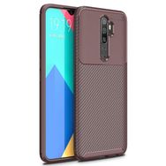 Microsonic Oppo A5 2020 Legion Series Kahverengi Cep Telefonu Kılıfı
