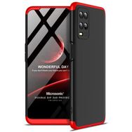 Microsonic Oppo A54 4G Double Dip 360 Protective Siyah Kırmızı Cep Telefonu Kılıfı