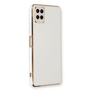 Microsonic Oppo A54 4G Olive Plated Beyaz Cep Telefonu Kılıfı