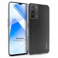 Microsonic Oppo A55 5G Transparent Soft Beyaz Cep Telefonu Kılıfı