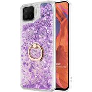 Microsonic Oppo A73 Glitter Liquid Holder Mor Cep Telefonu Kılıfı