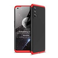 Microsonic Oppo A74 4G Double Dip 360 Protective Siyah Kırmızı Cep Telefonu Kılıfı