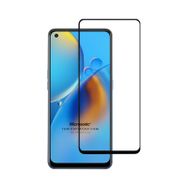 Microsonic Oppo A74 4G Tam Kaplayan Temperli Siyah Cam Ekran Koruyucu