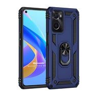 Microsonic Oppo A76 Military Ring Holder Lacivert Cep Telefonu Kılıfı