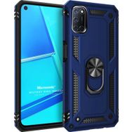 Microsonic Oppo A92 Military Ring Holder Lacivert Cep Telefonu Kılıfı