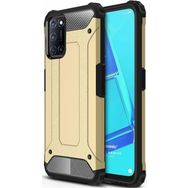 Microsonic Oppo A92 Rugged Armor Gold Cep Telefonu Kılıfı