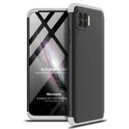 Microsonic Oppo Reno 4 Lite Double Dip 360 Gri Siyah Kılıf