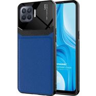 Microsonic Oppo Reno 4 Lite Uniq Leather Lacivert Kılıf
