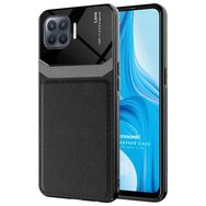 Microsonic Oppo Reno 4 Lite Uniq Leather Siyah Cep Telefonu Kılıfı